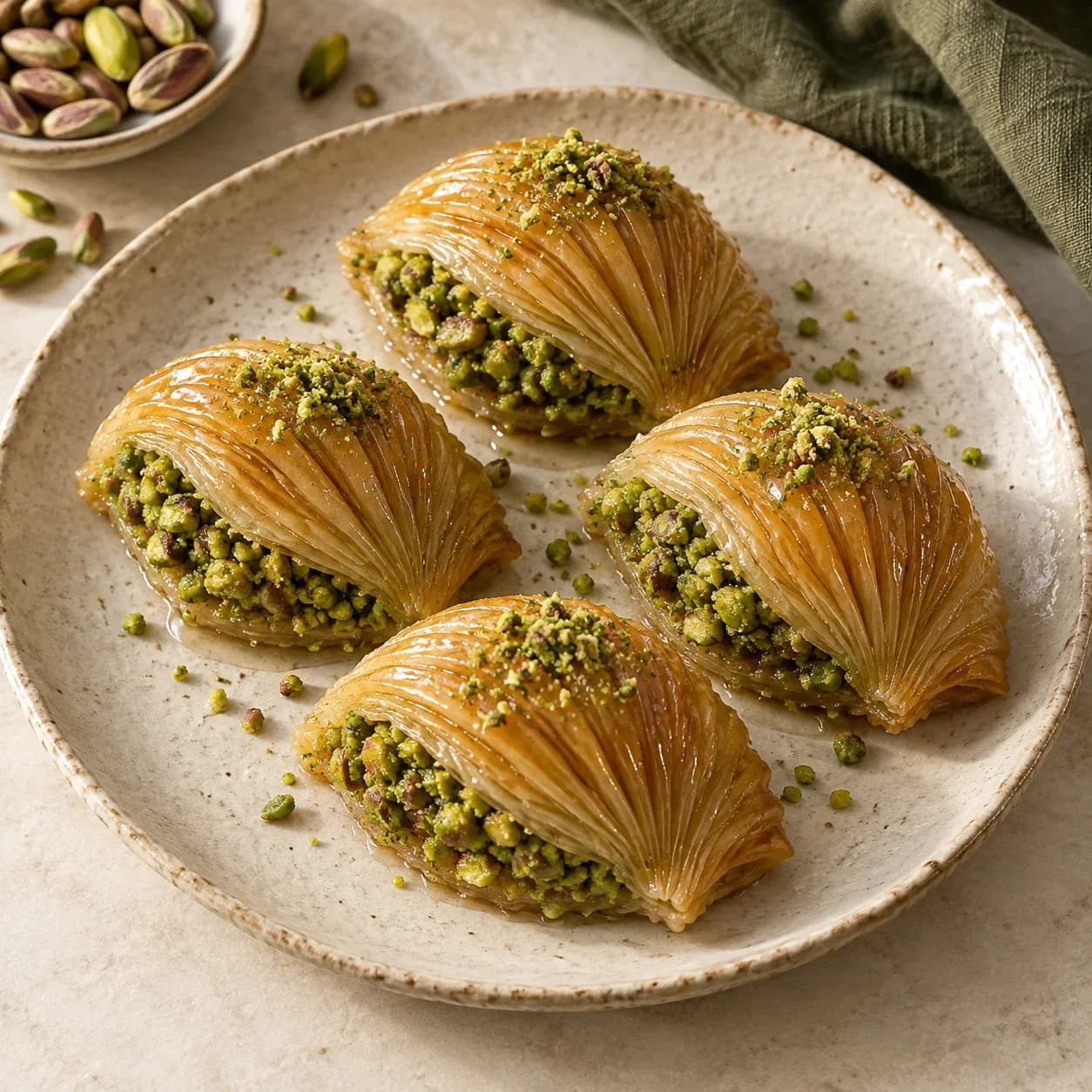 Fıstıklı Midye Baklava